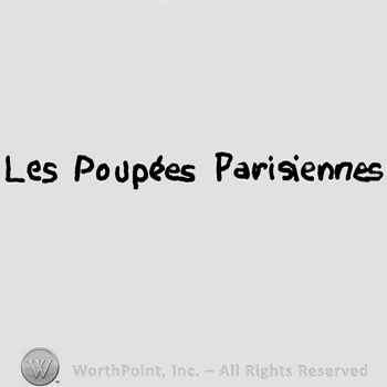 Les Poup&eacute;es Parisiennes written with lowercase letters