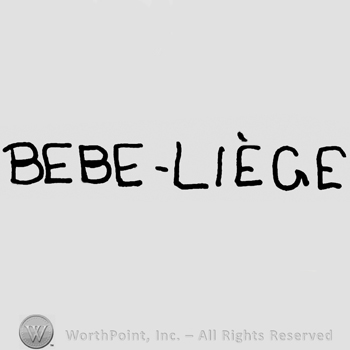 Bebe-Liege written with uppercase letters