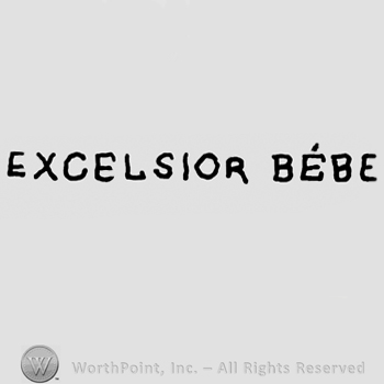 Excelsior Bebi written with uppercase letters