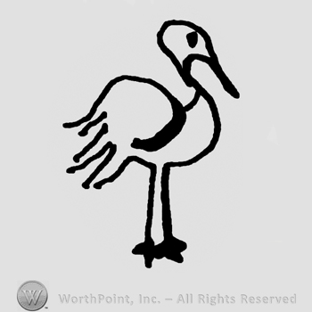 Standing pelican