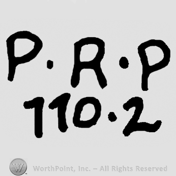 Uppercase PRP over number 110 and 2