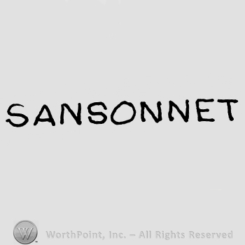 Sansonnet written with uppercase letters