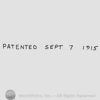 Patented Sept 7 1915 written with uppercase letters