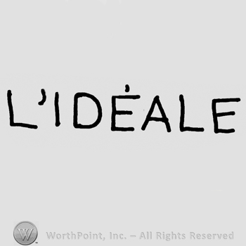 L'Ideale written with uppercase letters