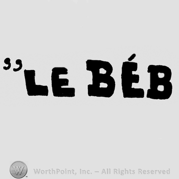 Le Beb written with uppercase letters