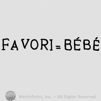 Favori Bebe written with uppercase letters and the equal sign between the words