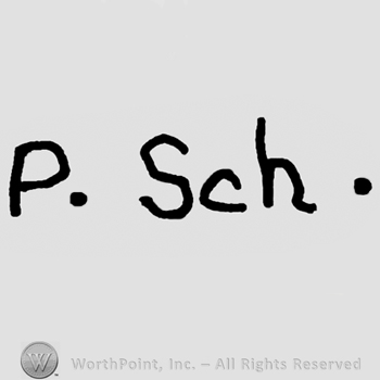 P. Sch written with lowercase letters