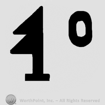 Number 1 and followed by a smaller number zero