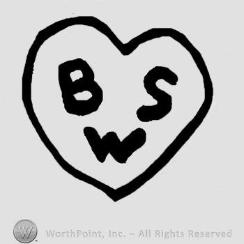 Uppercase B, S and W written inside a heart