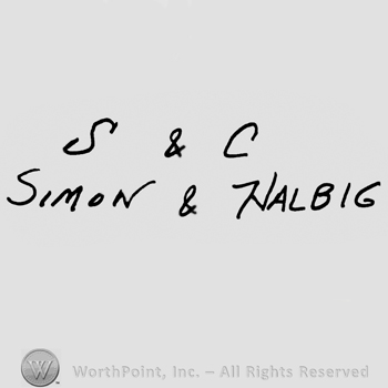 Uppercase S&C over Simon & Halbig written with uppercase letters