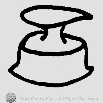 Complex design similar to a stamp
