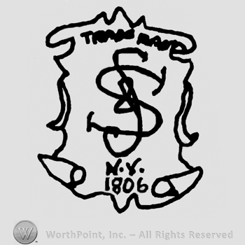 Uppercase S&S entwined on a papirus design, Trade Mark written with uppercase letters, uppercase NY 1906 written below