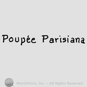 Poupee Parisiana written with lowercase letters