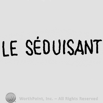 Le Seduisant written with uppercase letters