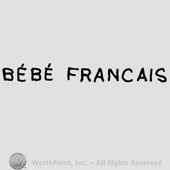 Bebe Francais written with uppercase letters