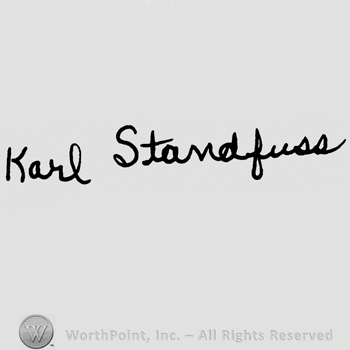 Karl Standfuss handwritten with lowercase letters