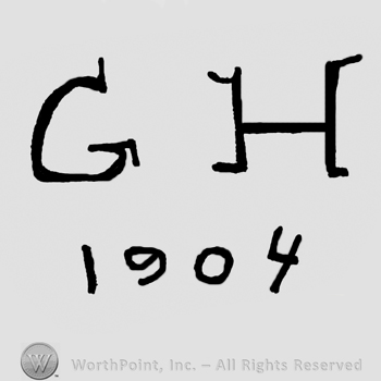 Uppercase GH over number 1904