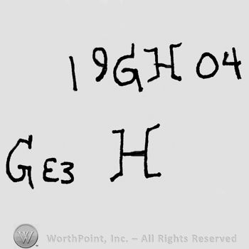 Number 19, uppercase GH and number 94 over uppercase GE and number 3, followed by uppercase H