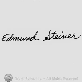 Edmund Steiner handwritten with lowercase letters