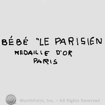 Bebe Le Parisien Medaille D'Or Paris written with uppercase letters, Le Parisien written between quotation marks