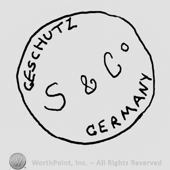 Geschutz Germany written with uppercase letters around uppercase S& Co., all inside a circle