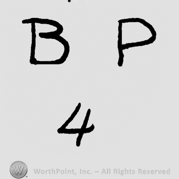 Uppercase BP over number 4