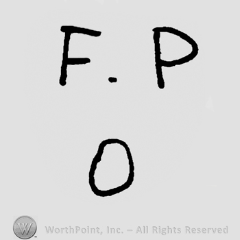 Uppercase F.P over 0 (zero)