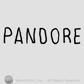 Pandore written with uppercase letters