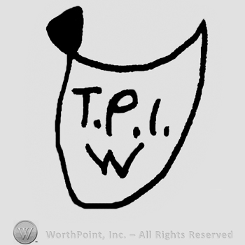 Uppercase T.P.I over uppercase W, all on a shield