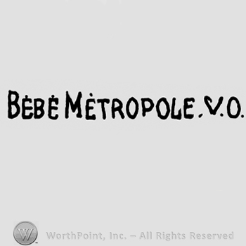Bebe Metropole V.C. written with uppercase letters
