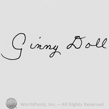 Ginny Doll handwritten with lowercase letters