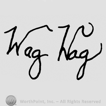 Wag Wag handwritten with lowercase letters