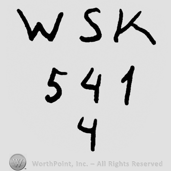 Uppercase WSK over number 541 and 4