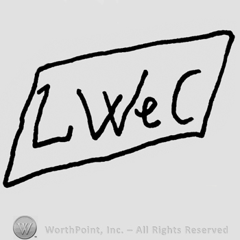 Uppercase LW&C inside a rectangular shape design
