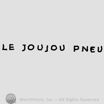 Le Joujou Pneu written with uppercase letters