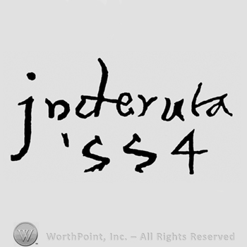 In Deruta written above 1554