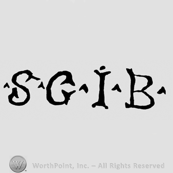 Letters SGIB written with pellets between