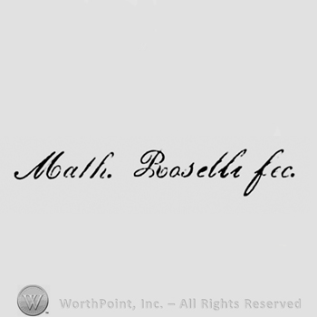 Math. Poselli fec. Written