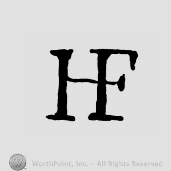 Monogram of letters H and F.