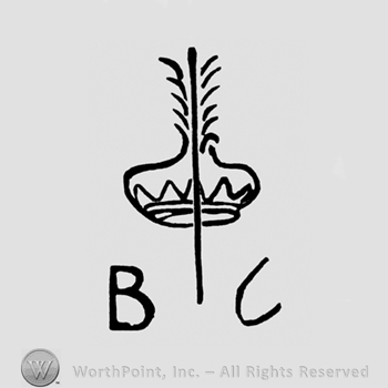 Image of a crown above a letters BC.