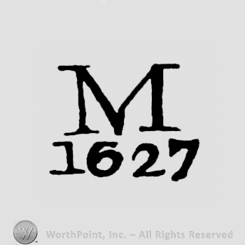 Letter M written above year 1627
