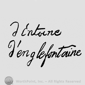 L C'ntoine hand written above L'englefontaine