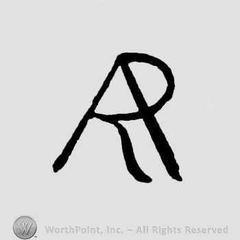Letters AR written joined