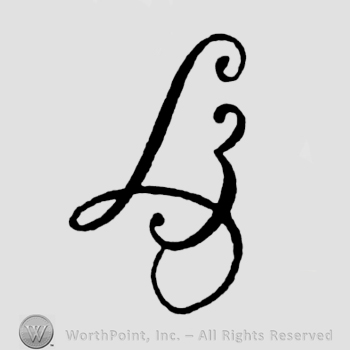 Stylized letters LE.