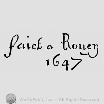 Faict a Rouen written above 1647