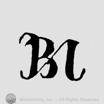 Letters BA written in monogram