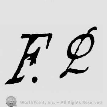 Letter F fallowed by monogram of letters OL.