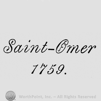 Saint-Omer written above 1759