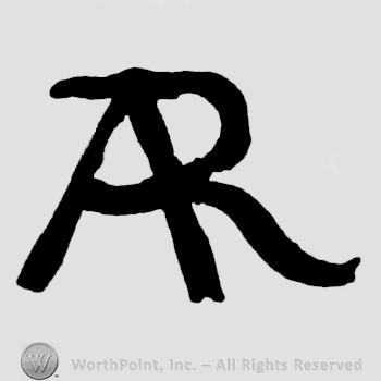 Joined letters AR.
