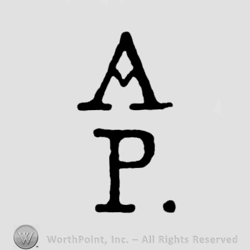 Letters AP written misaligned